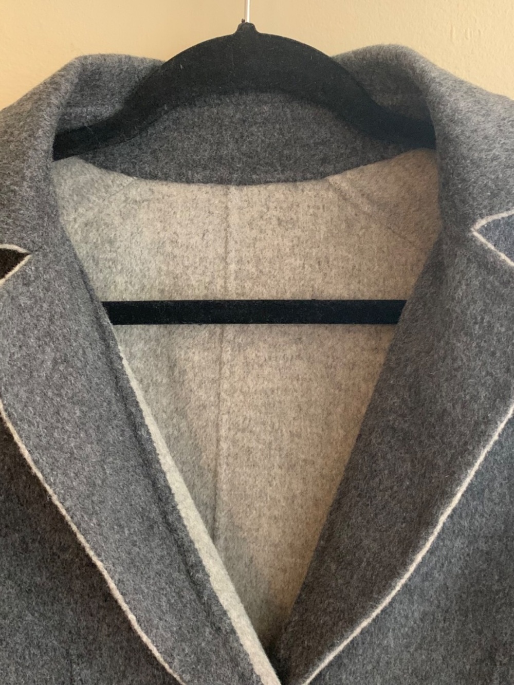 Reversible Boiled Wool Jacket Sweater (M-L) - Picture 11 of 13